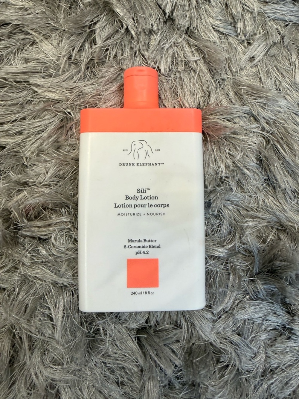Drunk Elephant Sili Body Lotion - Coral and White